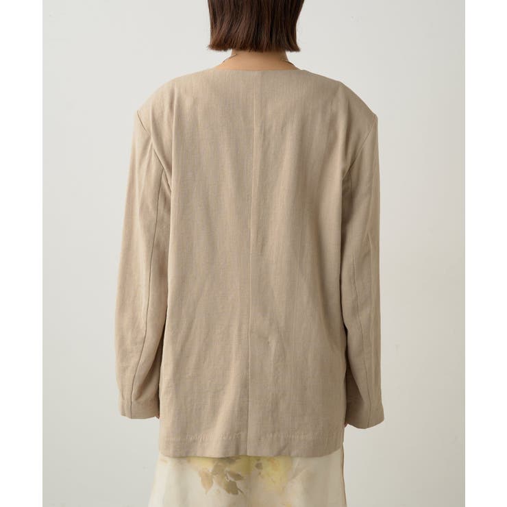 Omekashi オメカシ　ツイードジャケット　ノーカラー完売商品 Omekashi オメカシ ツイードジャケット ノーカラー完売商品