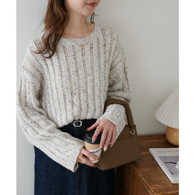 【Discoat】MIX糸ワイドリブプルオーバー | PAL GROUP OUTLET | 詳細画像6 