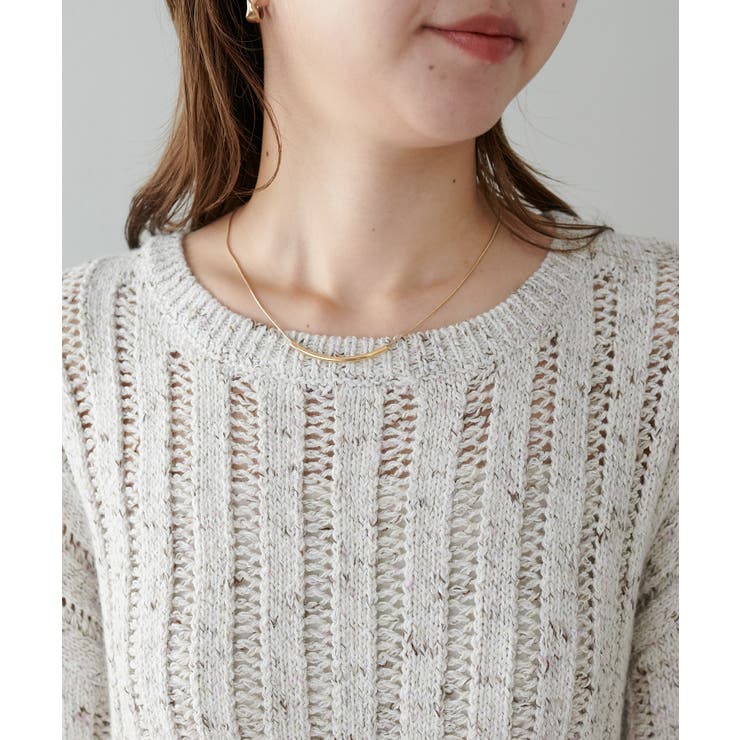 【Discoat】MIX糸ワイドリブプルオーバー | PAL GROUP OUTLET | 詳細画像18 