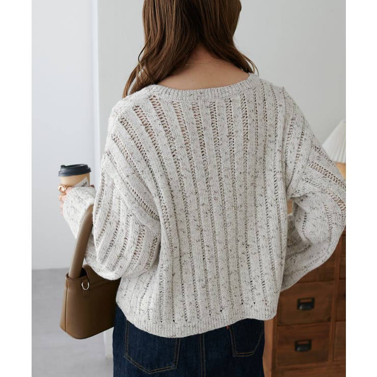 【Discoat】MIX糸ワイドリブプルオーバー | PAL GROUP OUTLET | 詳細画像21 