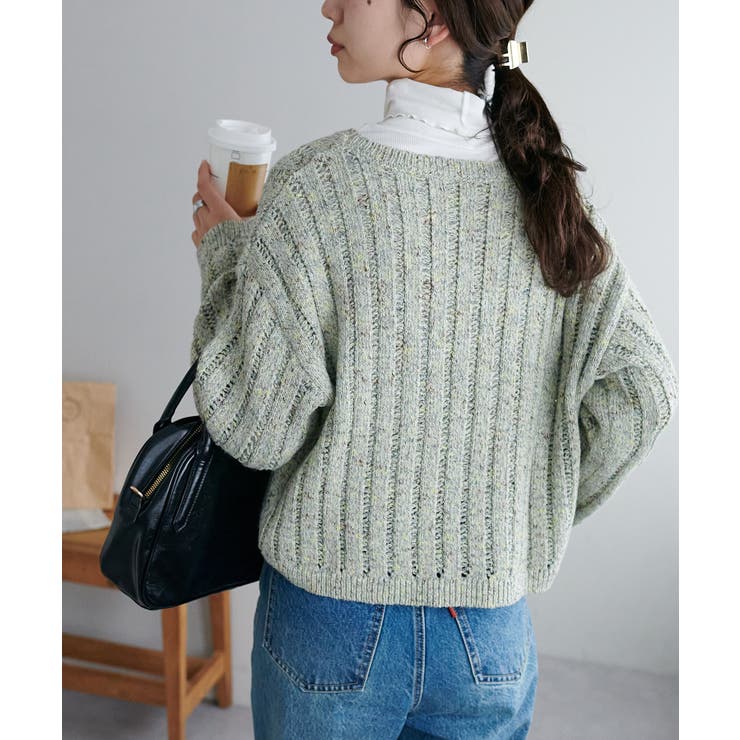 【Discoat】MIX糸ワイドリブプルオーバー | PAL GROUP OUTLET | 詳細画像26 