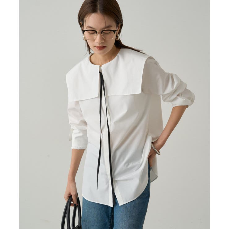 海外並行輸入正規品 Loungedress】ボウタイカラーBL[品番：PALW0004677]｜PAL GROUP トップス