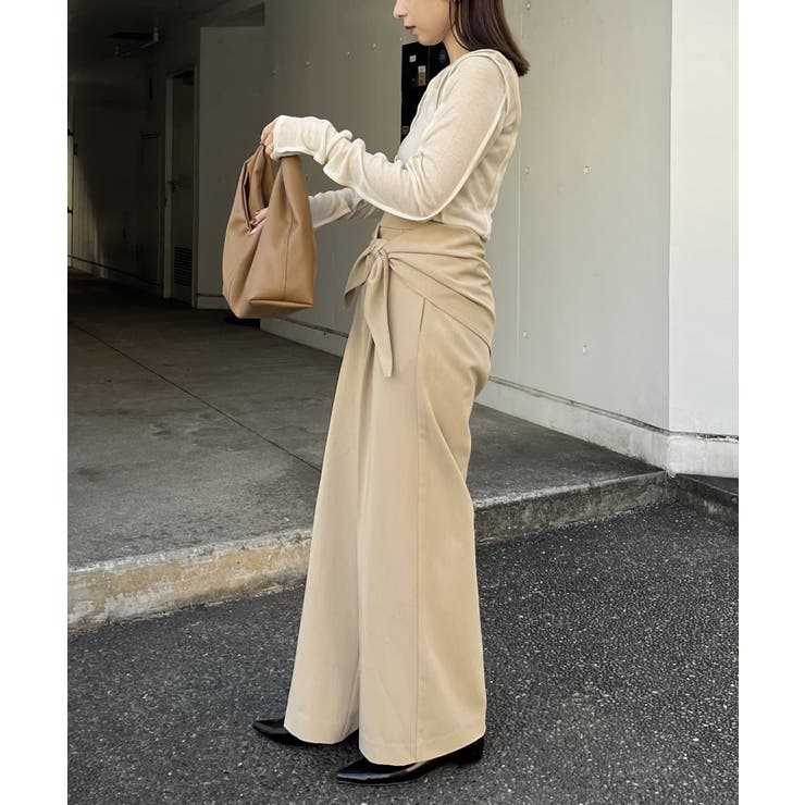 Ameri VINTAGE - CAPRICIEUX LE&#39;MAGEワンショル重ねTシャツ CAPRICIEUX LE'MAGE（カプリシューレマージュ）の「ドレープ