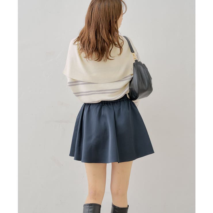 【Chico】ボリュームフレアサテンライクミニSK | PAL GROUP OUTLET | 詳細画像16 