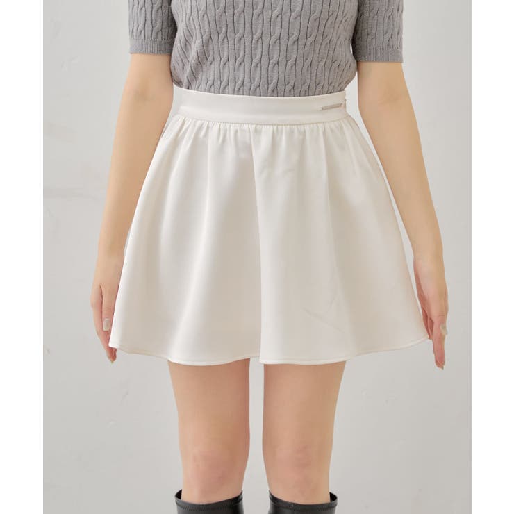 【Chico】ボリュームフレアサテンライクミニSK | PAL GROUP OUTLET | 詳細画像21 