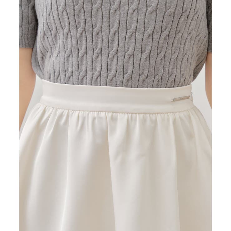 【Chico】ボリュームフレアサテンライクミニSK | PAL GROUP OUTLET | 詳細画像25 