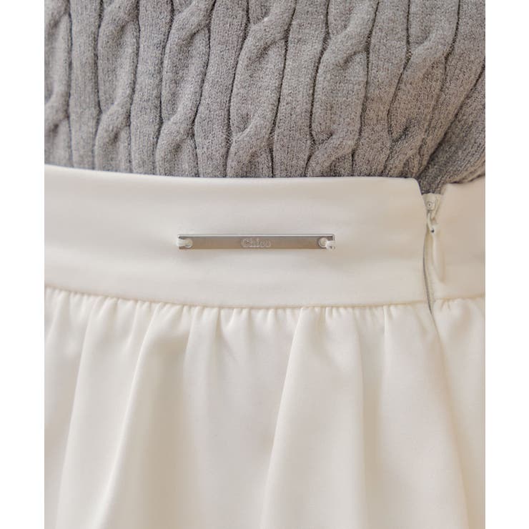 【Chico】ボリュームフレアサテンライクミニSK | PAL GROUP OUTLET | 詳細画像26 