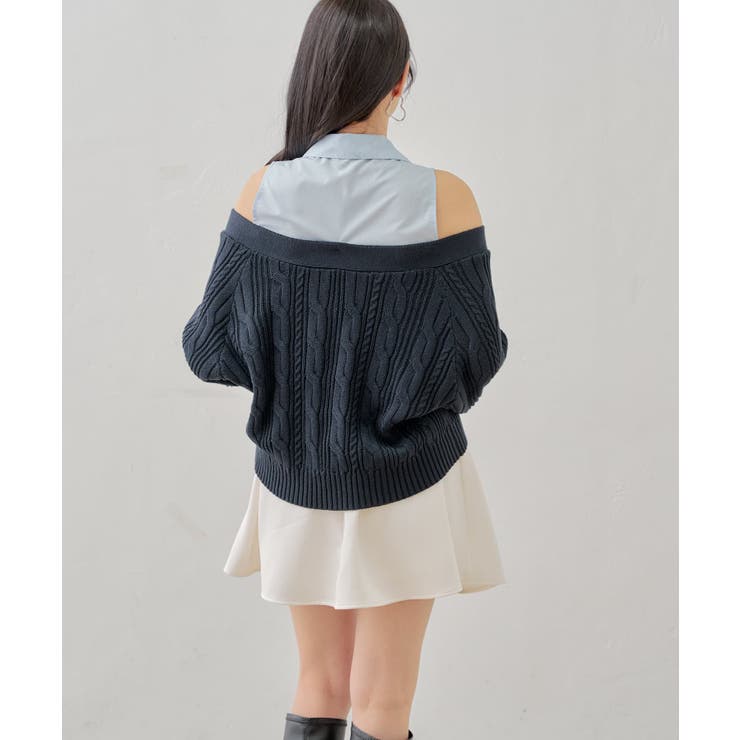 【Chico】ボリュームフレアサテンライクミニSK | PAL GROUP OUTLET | 詳細画像3 