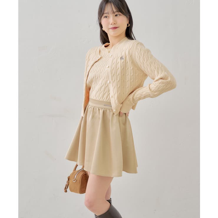 【Chico】ボリュームフレアサテンライクミニSK | PAL GROUP OUTLET | 詳細画像8 