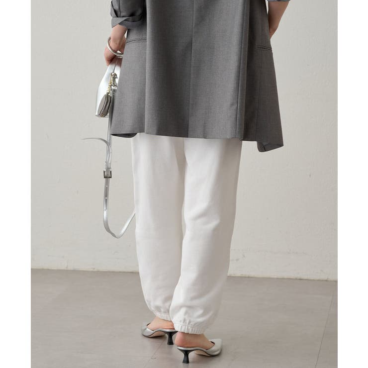 新品 オフホワイト loungedress ラウンジドレス ロゴスウェット