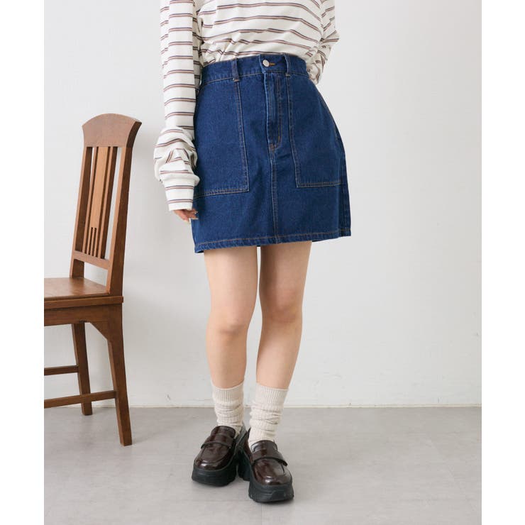 福袋 オンライン w closet】デニム台形スカート[品番：PALW0004773]｜PAL GROUP スカート