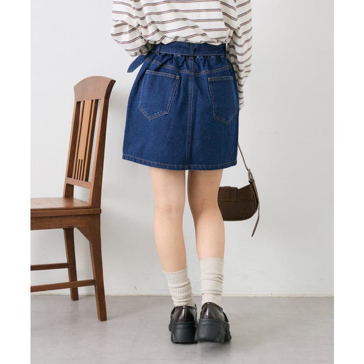 【18％OFF】 w GROUP closet】デニム台形スカート[品番：PALW0004773]｜PAL スカート