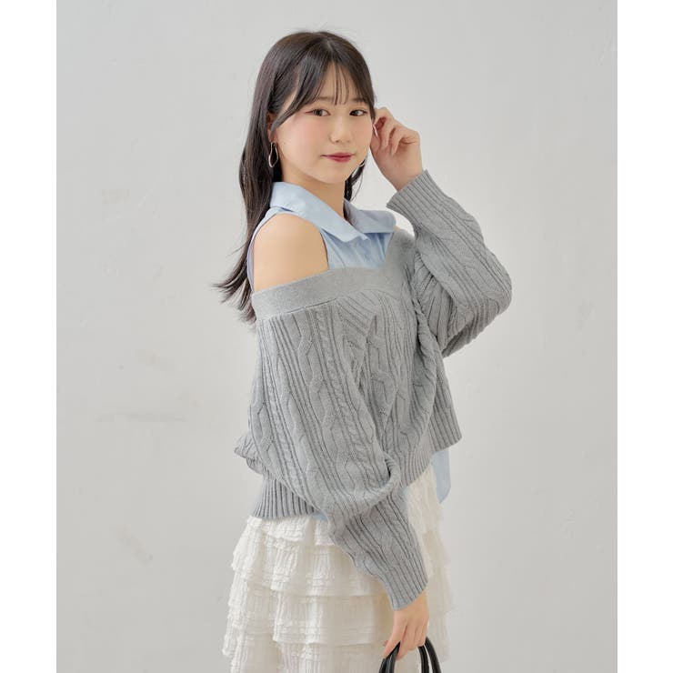 【Chico】ノースリSH＋オフショルニット | PAL GROUP OUTLET | 詳細画像16 