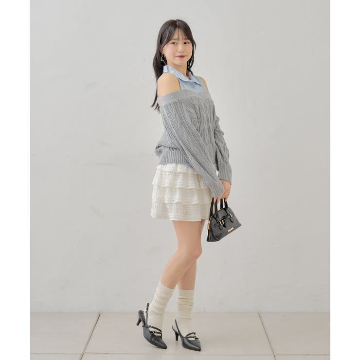 【Chico】ノースリSH＋オフショルニット | PAL GROUP OUTLET | 詳細画像18 