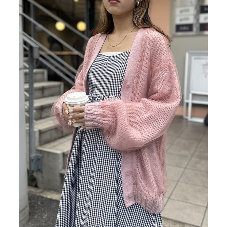 w closet】チュールニットカーディガン[品番：PALW0004826]｜PAL GROUP
