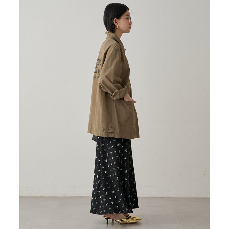 パル PAL 【Loungedress】バックロゴシャツブルゾン （khaki