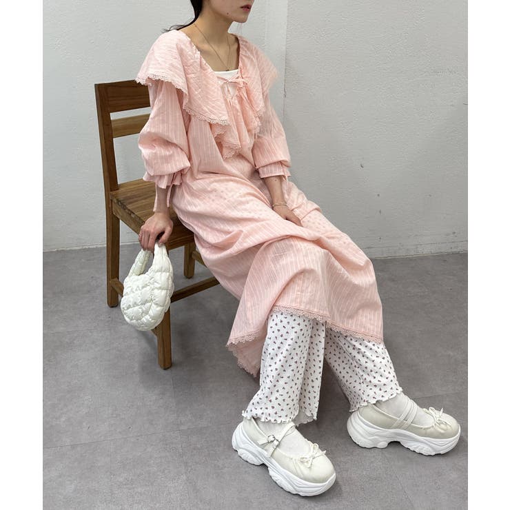 消費税無し w closet】コットンフリルワンピース[品番：PALW0004827]｜PAL ワンピース