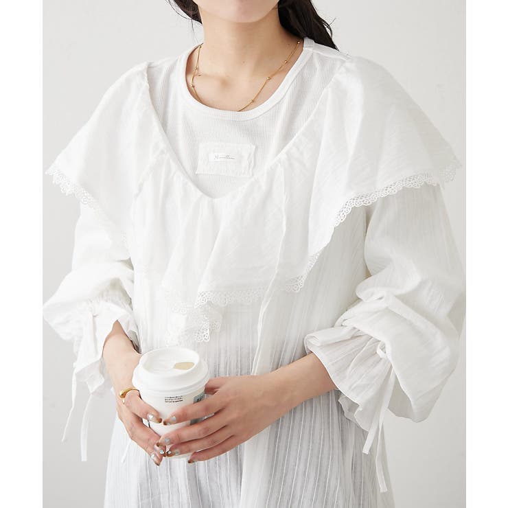 w closet】コットンフリルワンピース[品番：PALW0004827]｜PAL
