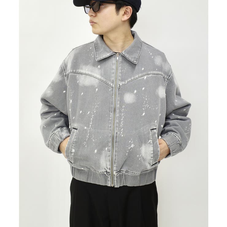 WHO'S WHO gallery】スプレーブリーチステンカラーブルゾン[品番