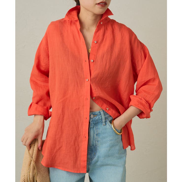 福袋売れ残りセール Loungedress】リネンバックタイSH[品番：PALW0004840]｜PAL トップス