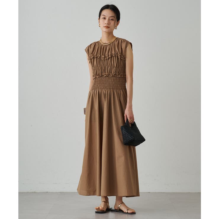 Loungedress】シャーリングノースリOP[品番：PALW0004849]｜PAL