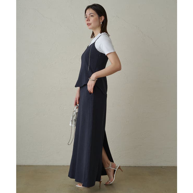 Loungedress】リネンライクフレアSK[品番：PALW0004844]｜PAL
