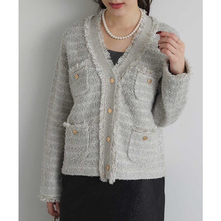 新品タグ付】La boutique BonBon ニットカーディガ