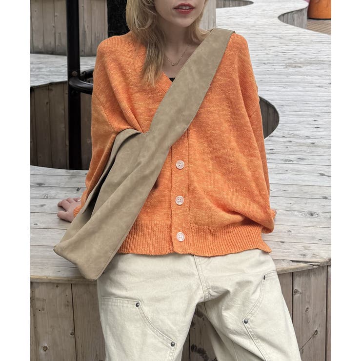 【Kastane】SLUB YARN KNIT CARDIGAN | PAL GROUP OUTLET | 詳細画像1 