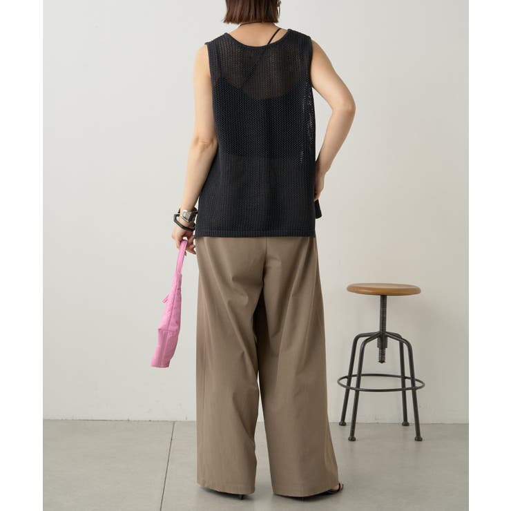 【Omekashi】メッシュニットタンクトップ | PAL GROUP OUTLET | 詳細画像27 