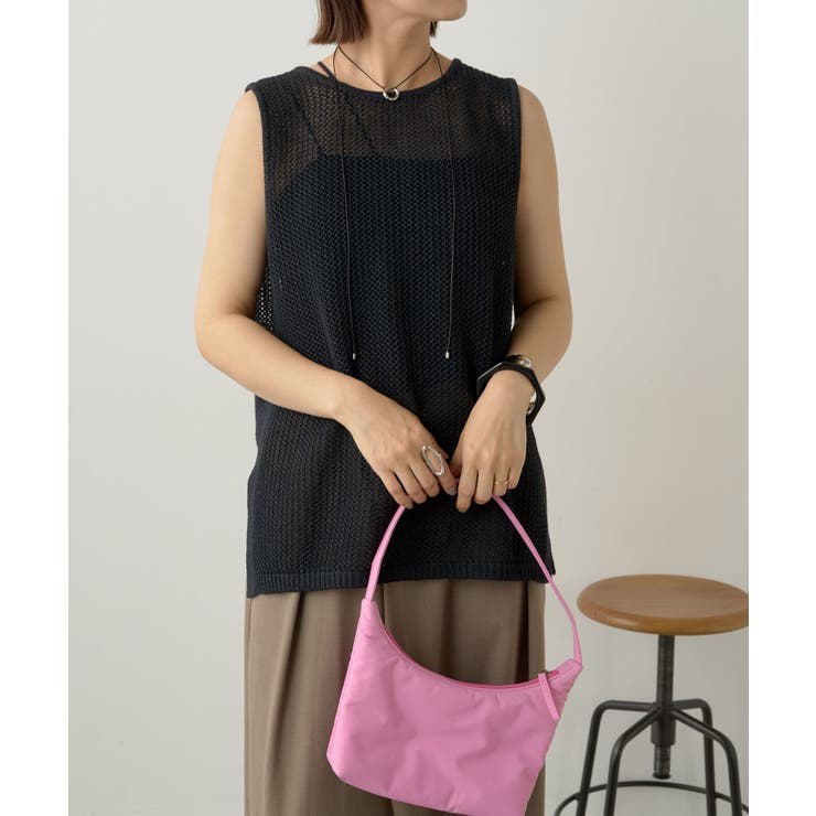 【Omekashi】メッシュニットタンクトップ | PAL GROUP OUTLET | 詳細画像19 