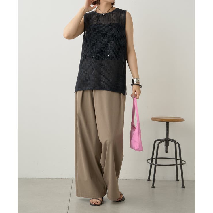 【Omekashi】メッシュニットタンクトップ | PAL GROUP OUTLET | 詳細画像22 