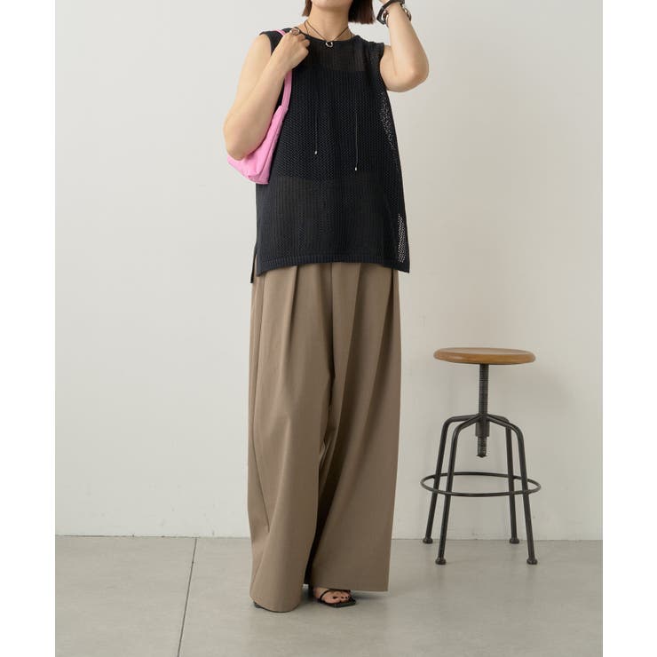 【Omekashi】メッシュニットタンクトップ | PAL GROUP OUTLET | 詳細画像24 