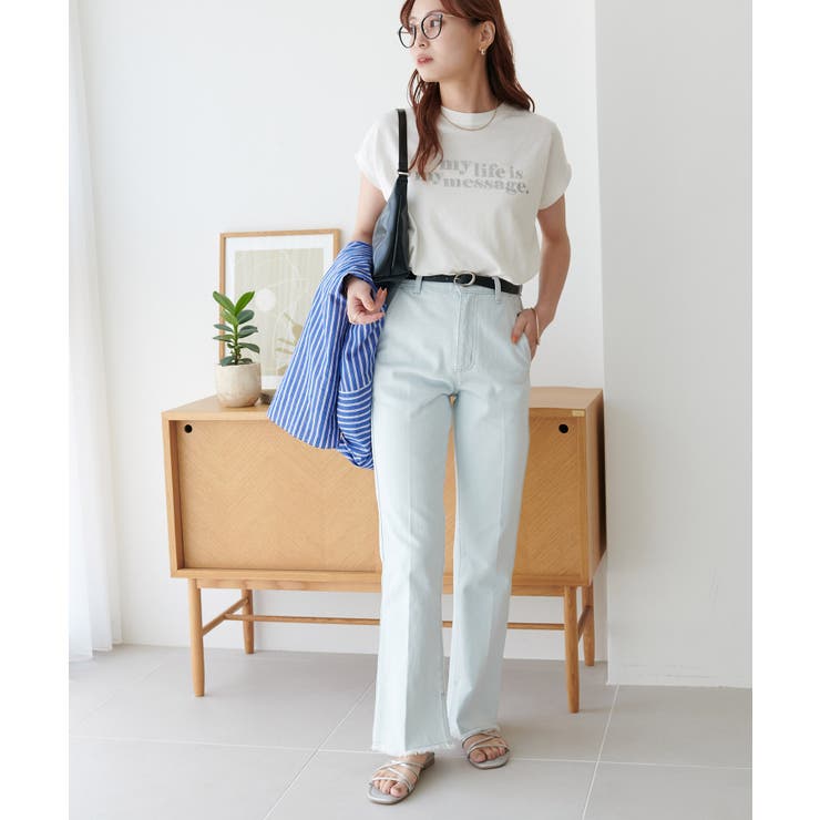 【Discoat】USコットンデニムフレアパンツ | PAL GROUP OUTLET | 詳細画像3 