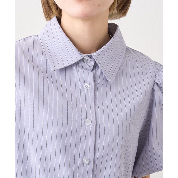 【w closet】ストライプ半袖ミニOPSH | PAL GROUP OUTLET | 詳細画像3 