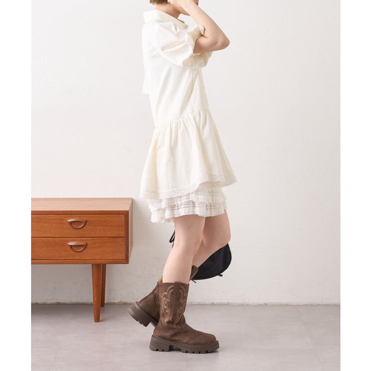 【w closet】ストライプ半袖ミニOPSH | PAL GROUP OUTLET | 詳細画像23 