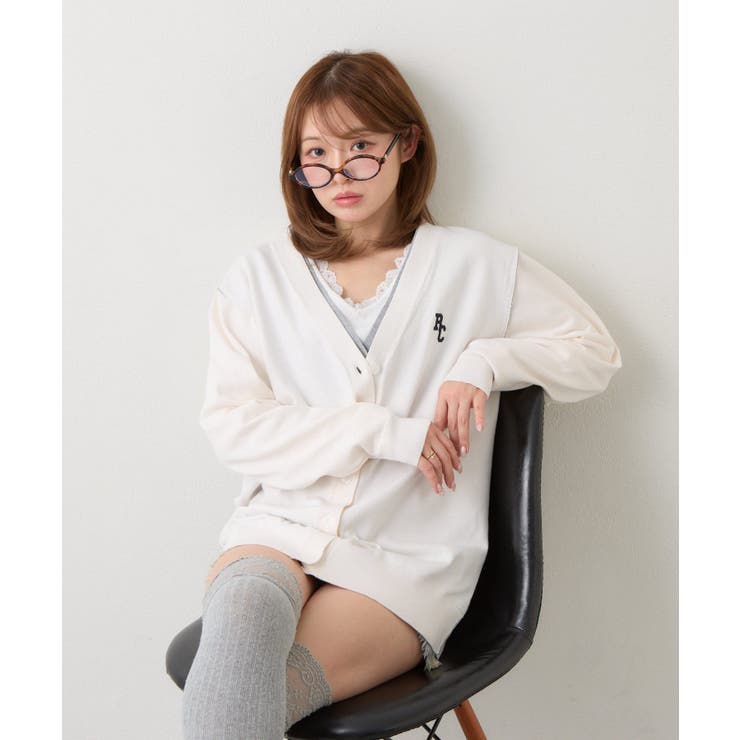 【RAY CASSIN】レイヤード配色VルーズCD | PAL GROUP OUTLET | 詳細画像1 