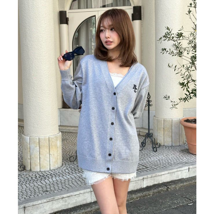 GRY/BLE | 【RAY CASSIN】レイヤード配色VルーズCD | PAL GROUP OUTLET