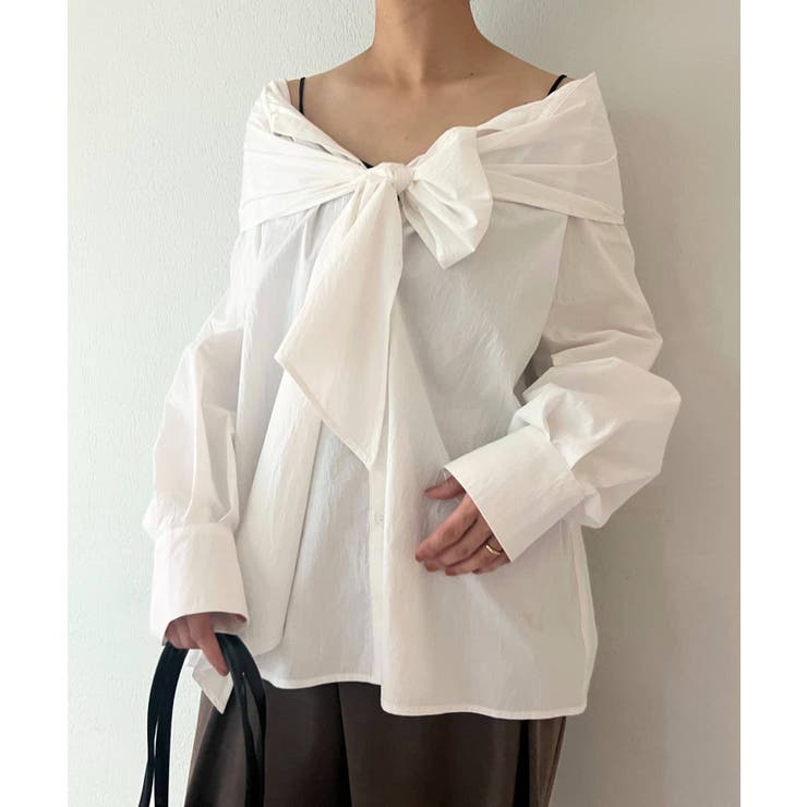 新品　Omekashi オフショル　ボウタイブラウス　オメカシ Omekashi】オフショルボウタイブラウス[品番：PALW0005071]｜PAL GROUP