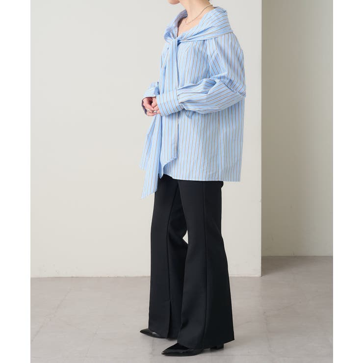 Omekashi】オフショルボウタイブラウス[品番：PALW0005071]｜PAL GROUP