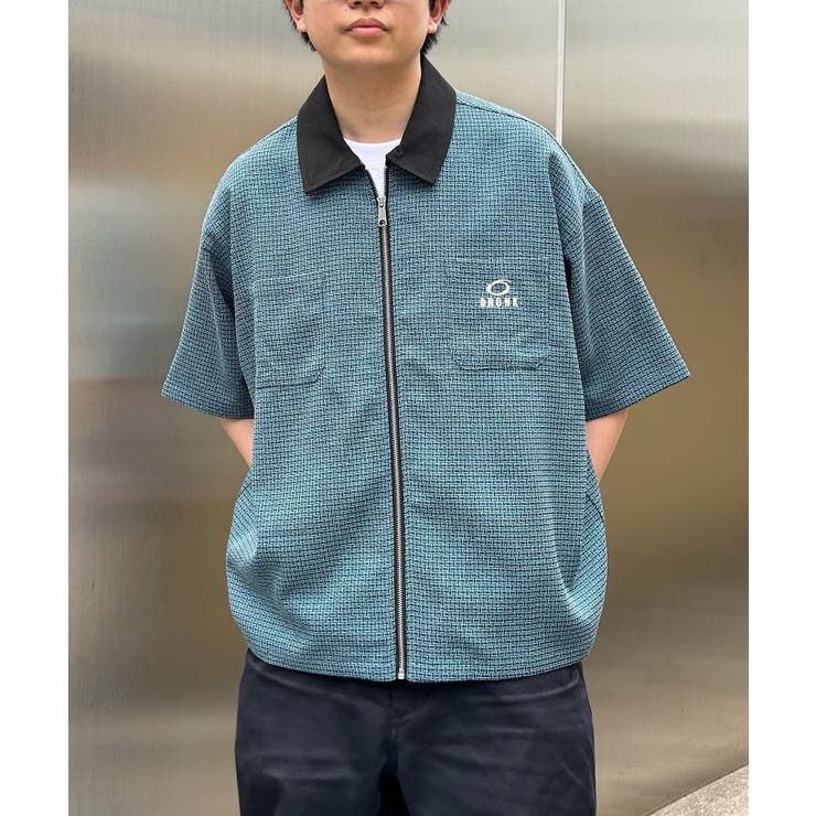 WHO'S WHO gallery】BXチェックジップシャツS/S[品番