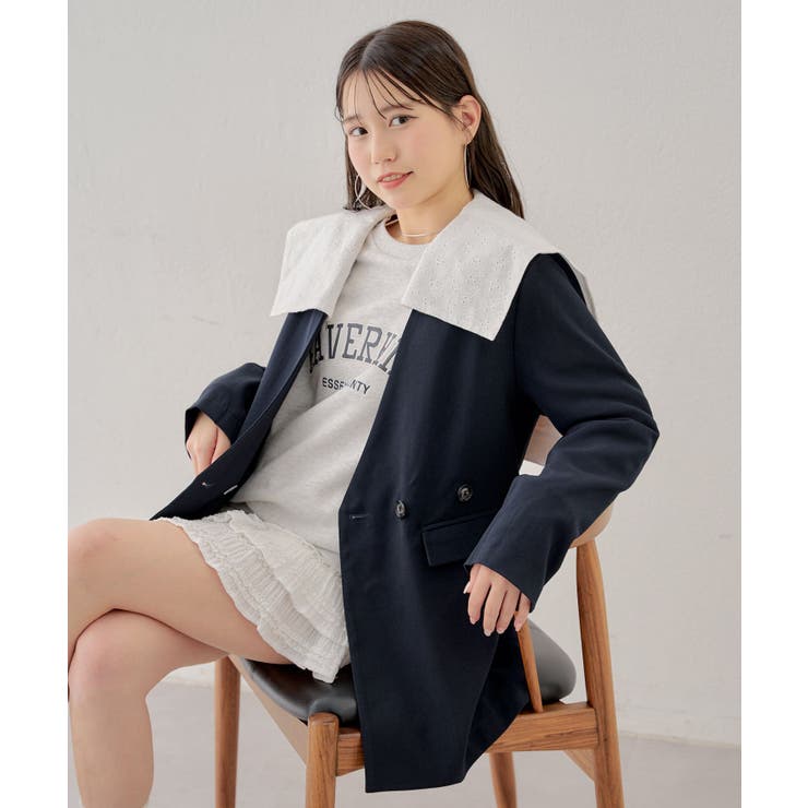 Chico】取り外しセーラーBIGカラーオーバーJKT[品番