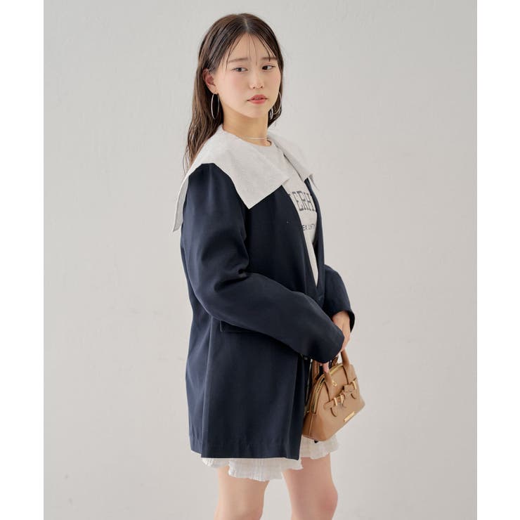 Chico】取り外しセーラーBIGカラーオーバーJKT[品番 Chico】取り外しセーラーBIGカラーオーバーJKT[品番