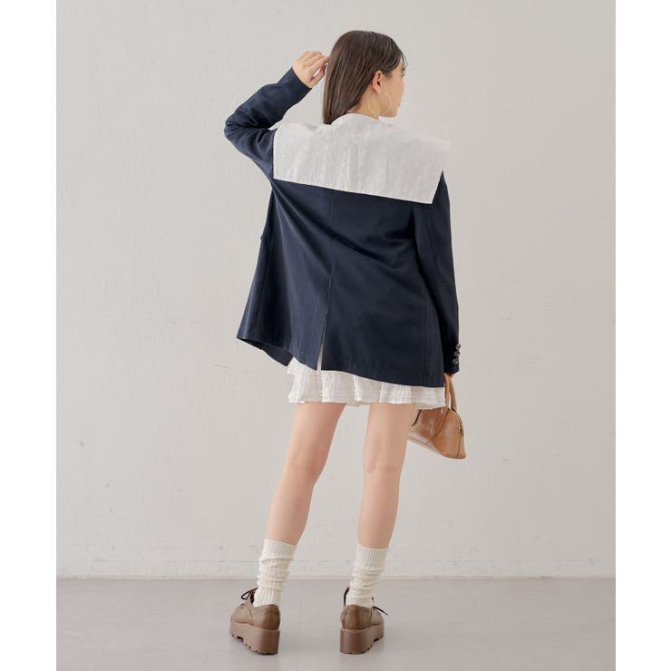 Chico】取り外しセーラーBIGカラーオーバーJKT[品番 Chico】取り外しセーラーBIGカラーオーバーJKT[品番