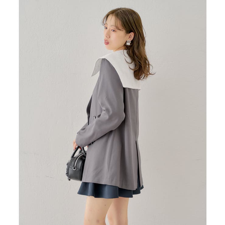 Chico】取り外しセーラーBIGカラーオーバーJKT[品番
