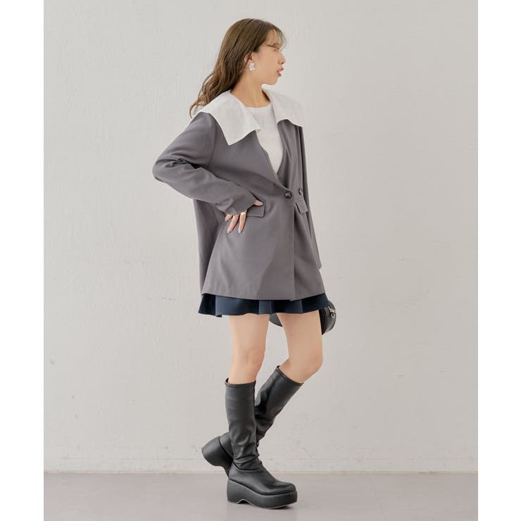 Chico】取り外しセーラーBIGカラーオーバーJKT[品番