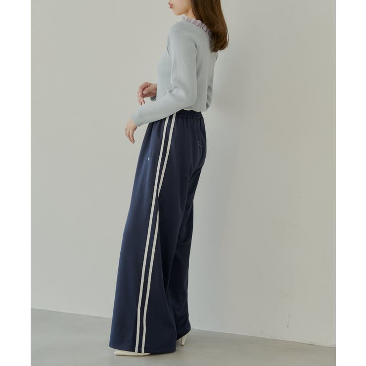 Chico】フリルドッキングヘンリーニット[品番：PALW0005273]｜PAL