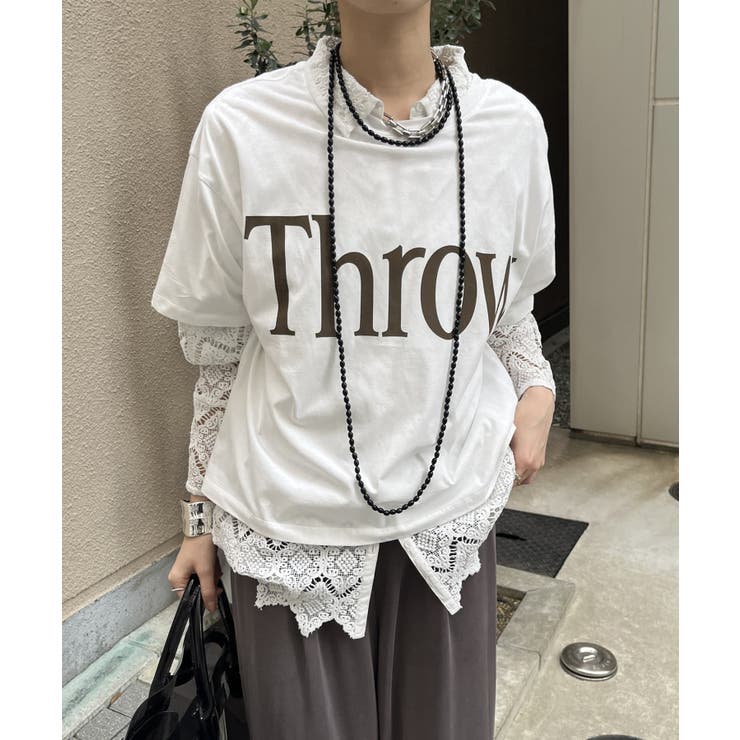 ファッションシーンで話題のこれから流行るブランド12選 DouDou】ThrowロゴTEE[品番：PALW0005292]｜PAL OUTLET GROUP トップス