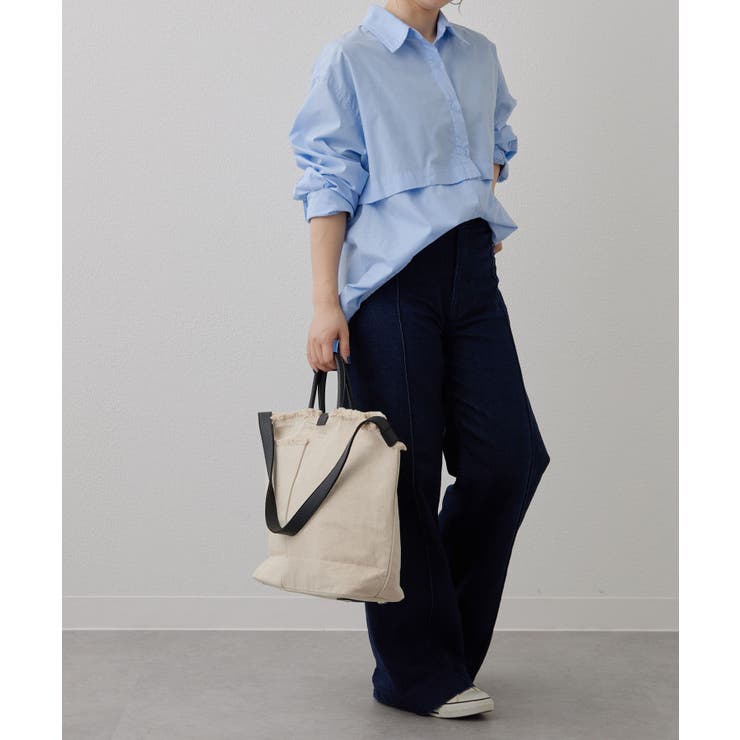ファッション通販 安い ear PAPILLONNER】コットン2WAYトート L[品番：PALW0005298 バッグ