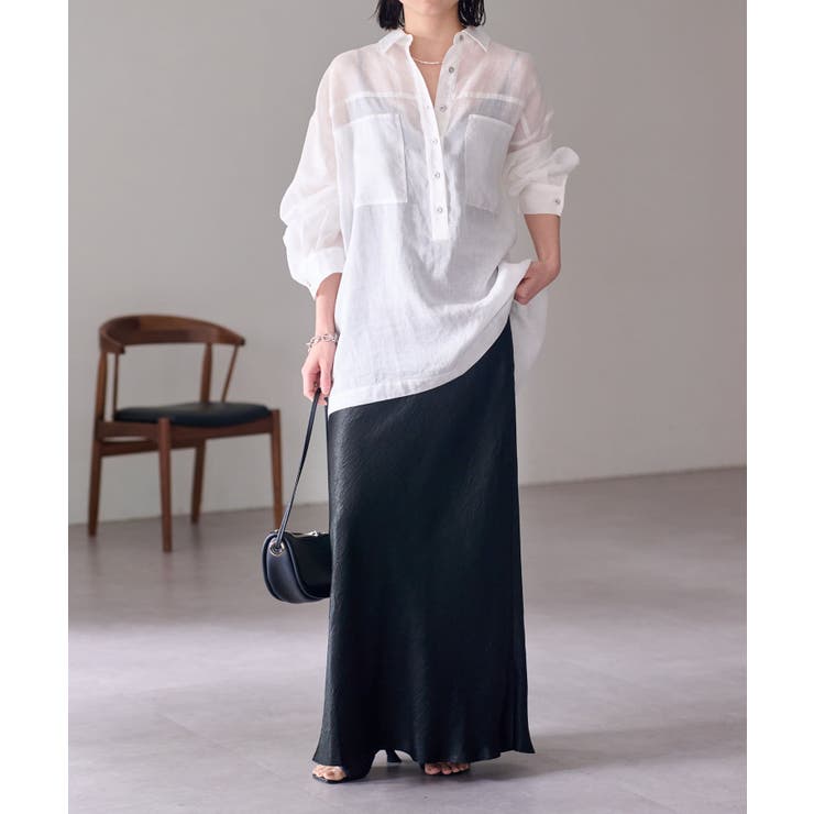 【Omekashi】シアーリネンスキッパーシャツ Omekashi】シアーリネンスキッパーシャツ | OUTLET(アウトレット