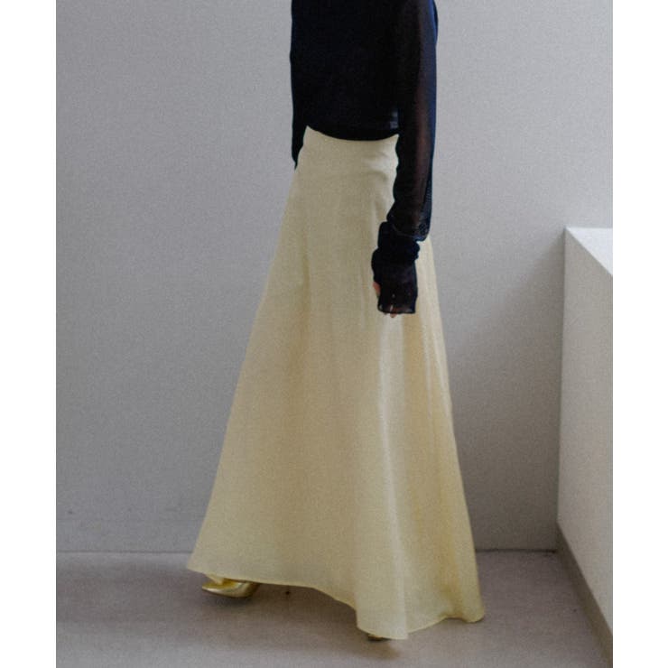 【Pasterip】Acetate flared big skirt | PAL GROUP OUTLET | 詳細画像1 